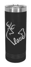 Load image into Gallery viewer, Buck Doe Love Laser Engraved Skinny Tumbler (Etched)
