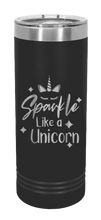Load image into Gallery viewer, Sparkle Like A Unicorn Laser Engraved Skinny Tumbler (Etched)
