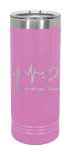 Load image into Gallery viewer, Faith Hope Love Laser Engraved Skinny Tumbler (Etched)

