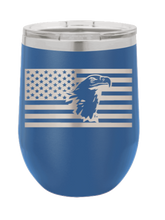 Load image into Gallery viewer, Eagle Flag 1 Laser Engraved Wine Tumbler (Etched)
