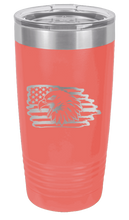 Load image into Gallery viewer, Eagle Flag 2 Laser Engraved Tumbler (Etched)
