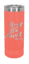 Load image into Gallery viewer, Best Eff&#39;n Aunt Ever Laser Engraved Skinny Tumbler (Etched)
