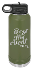 Load image into Gallery viewer, Best Effin Aunt Ever Laser Engraved Water Bottle (Etched)

