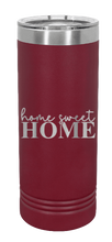 Load image into Gallery viewer, Home Sweet Home Laser Engraved Skinny Tumbler (Etched)
