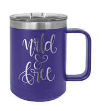 Load image into Gallery viewer, Wild &amp; Free Laser Engraved Mug (Etched)
