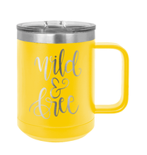 Load image into Gallery viewer, Wild &amp; Free Laser Engraved Mug (Etched)
