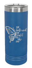 Load image into Gallery viewer, She Believed She Could Laser Engraved Skinny Tumbler (Etched)
