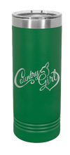 Load image into Gallery viewer, Country Girl Laser Engraved Skinny Tumbler (Etched)
