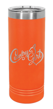 Load image into Gallery viewer, Country Girl Laser Engraved Skinny Tumbler (Etched)
