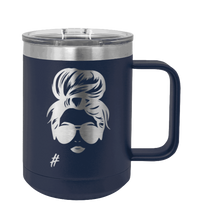 Load image into Gallery viewer, Hair Bun - Customizable - Laser Engraved Mug (Etched)
