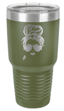 Load image into Gallery viewer, Hair Bun - Customizable - Laser Engraved Tumbler (Etched)
