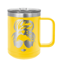 Load image into Gallery viewer, Hair Bun Laser Engraved Mug (Etched)
