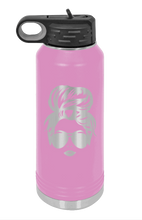 Load image into Gallery viewer, Hair Bun Laser Engraved Water Bottle (Etched)
