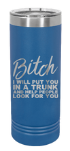 Load image into Gallery viewer, I Will Help People Look For You Engraved Skinny Tumbler (Etched)
