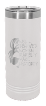 Load image into Gallery viewer, Well Behaved Women Rarely Make History Laser Engraved Skinny Tumbler (Etched)
