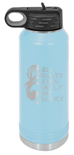 Load image into Gallery viewer, Well Behaved Women Rarely Make History Laser Engraved Water Bottle (Etched)
