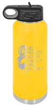 Load image into Gallery viewer, Well Behaved Women Rarely Make History Laser Engraved Water Bottle (Etched)
