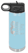 Load image into Gallery viewer, Well Behaved Women Rarely Make History Laser Engraved Water Bottle (Etched)
