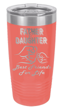 Load image into Gallery viewer, Father and Daughter - Best Friends for Life Fist Bump Laser Engraved Tumbler (Etched)
