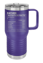 Load image into Gallery viewer, Father Nutrition Facts Laser Engraved Mug (Etched)
