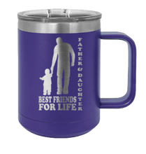 Load image into Gallery viewer, Father &amp; Daughter - Best Friends for Life Laser Engraved Mug (Etched)
