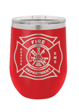 Load image into Gallery viewer, Fire Fighter Laser Engraved Wine Tumbler (Etched)
