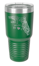 Load image into Gallery viewer, Florida - Home Is Where the Heart is Laser Engraved Tumbler (Etched)
