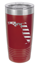 Load image into Gallery viewer, Flordia State American Flag Laser Engraved Tumbler (Etched)
