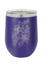 Load image into Gallery viewer, Cherry Blossom Design Laser Engraved Wine Tumbler (Etched)
