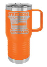 Load image into Gallery viewer, Freedom Isn&#39;t Free 2 Laser Engraved Mug (Etched)
