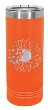 Load image into Gallery viewer, Sunflower Butterfly Laser Engraved Skinny Tumbler (Etched)
