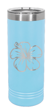 Load image into Gallery viewer, Hibiscus Laser Engraved Skinny Tumbler (Etched)
