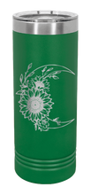 Load image into Gallery viewer, Sunflower Moon Laser Engraved Skinny Tumbler (Etched)
