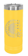 Load image into Gallery viewer, In A World Full Of Roses Be A Sunflower Laser Engraved Skinny Tumbler (Etched)
