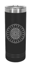 Load image into Gallery viewer, Sunflower Laser Engraved Skinny Tumbler (Etched)
