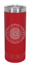 Load image into Gallery viewer, Sunflower Laser Engraved Skinny Tumbler (Etched)
