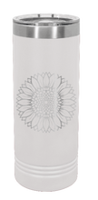 Load image into Gallery viewer, Sunflower Laser Engraved Skinny Tumbler (Etched)
