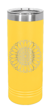 Load image into Gallery viewer, Sunflower Laser Engraved Skinny Tumbler (Etched)
