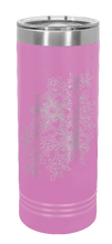 Load image into Gallery viewer, Cherry Blossoms Laser Engraved Skinny Tumbler (Etched)
