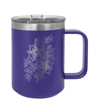 Load image into Gallery viewer, Cherry Blossom Design Laser Engraved Mug (Etched)

