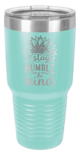 Load image into Gallery viewer, Humble and Kind Sunflower Laser Engraved Tumbler
