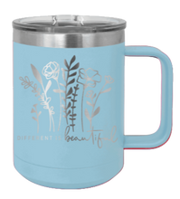Load image into Gallery viewer, Different Is Beautiful Laser Engraved Mug (Etched)
