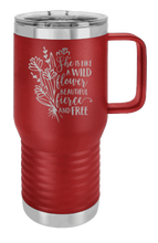Load image into Gallery viewer, Like A Wild Flower Laser Engraved Mug (Etched)
