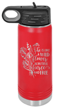 Load image into Gallery viewer, Like A Wild Flower Laser Engraved Water Bottle (Etched)
