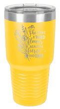 Load image into Gallery viewer, Like A Wild Flower Laser Engraved Tumbler (Etched)

