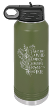 Load image into Gallery viewer, Like A Wild Flower Laser Engraved Water Bottle (Etched)
