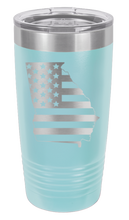 Load image into Gallery viewer, Georgia State American Flag Laser Engraved Tumbler (Etched)
