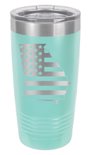 Load image into Gallery viewer, Georgia State American Flag Laser Engraved Tumbler (Etched)
