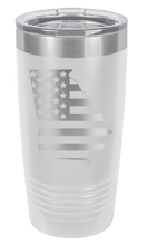 Load image into Gallery viewer, Georgia State American Flag Laser Engraved Tumbler (Etched)
