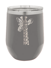 Load image into Gallery viewer, Giraffe Laser Engraved  Wine Tumbler (Etched)
